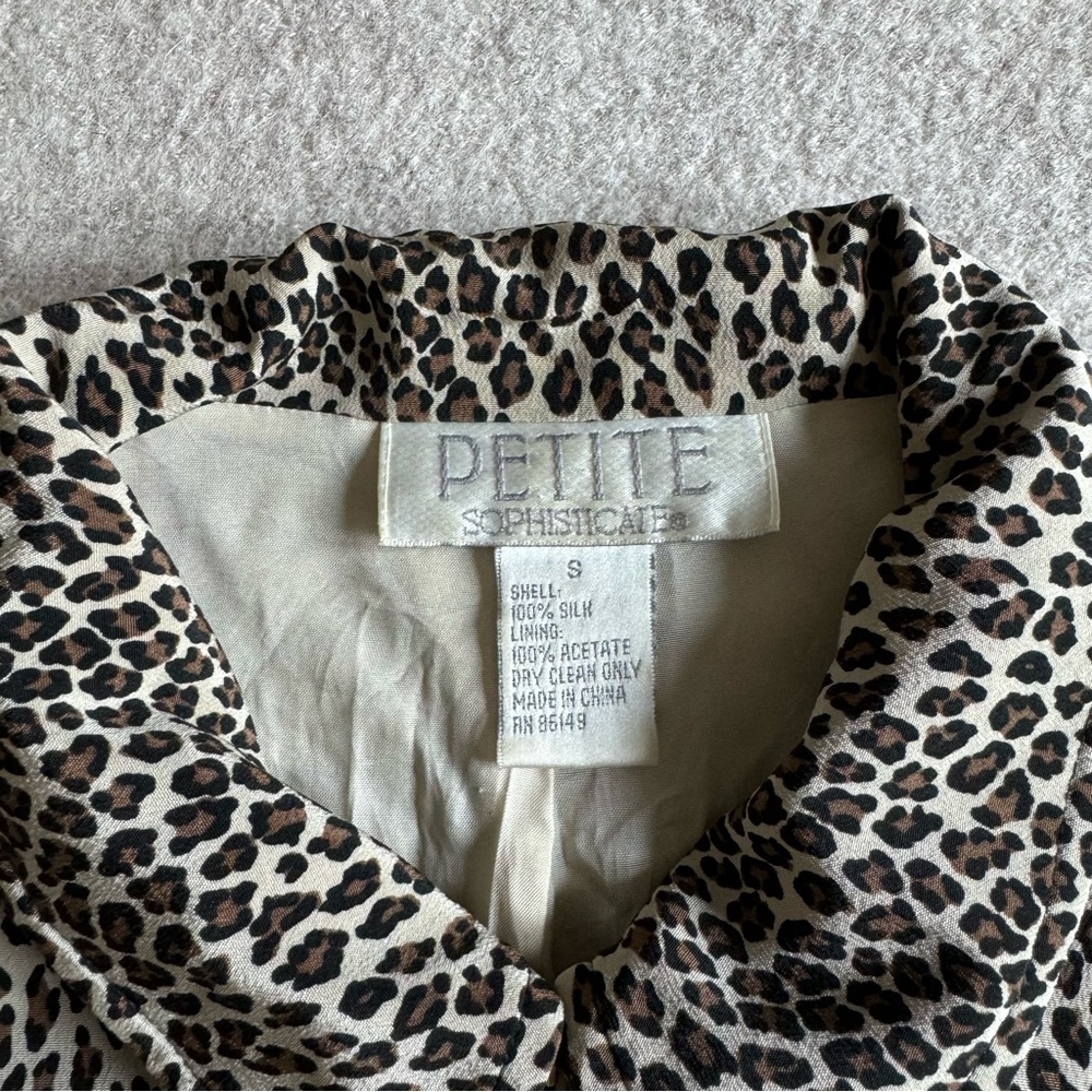 Vintage Cheetah Print Jacket - image 4